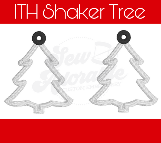 ITH Shaker Christmas Tree Earrings