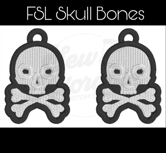 FSL Skull Bone Earrings