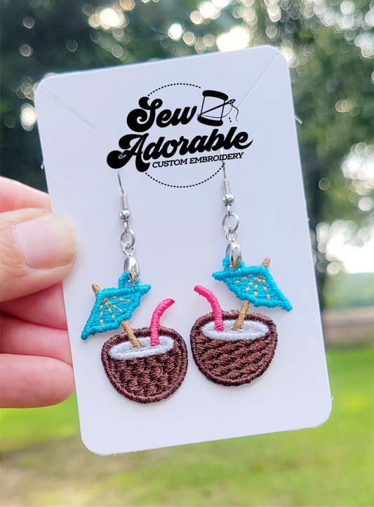 FSL Tiki Drink Earrings