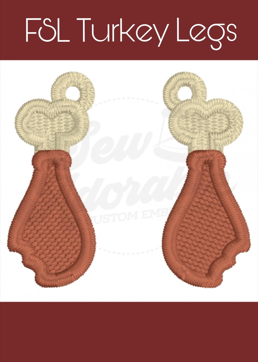 FSL Turkey Leg Earrings