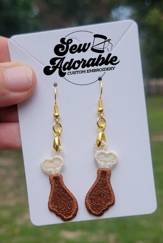 FSL Turkey Leg Earrings