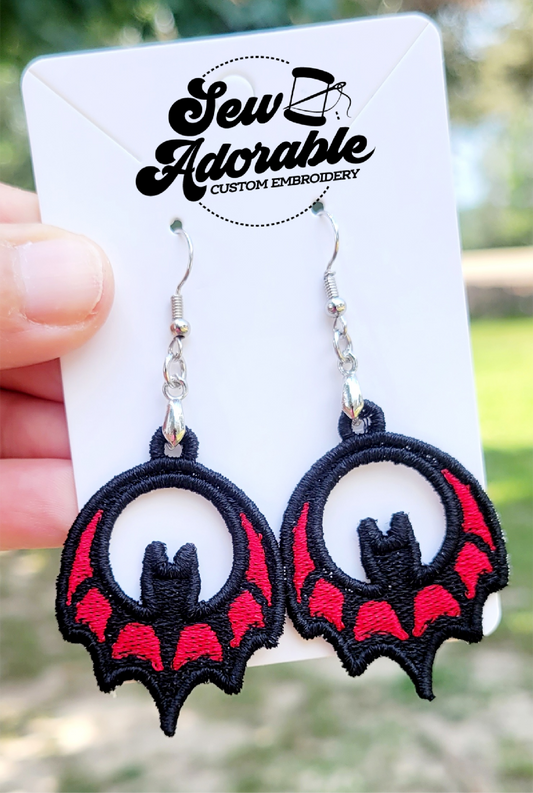 FSL Vampire Bat Earrings