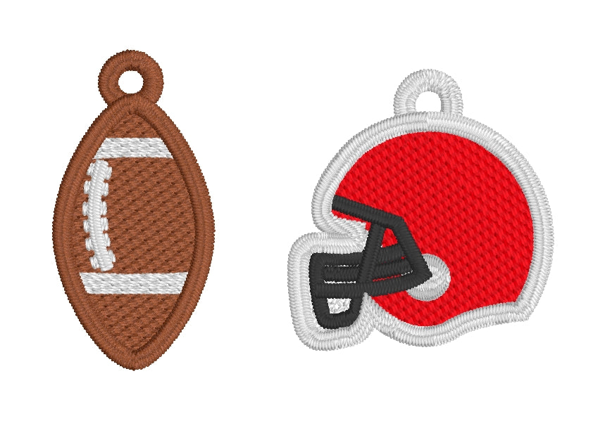 FSL Football & Helmet Earring Bundle