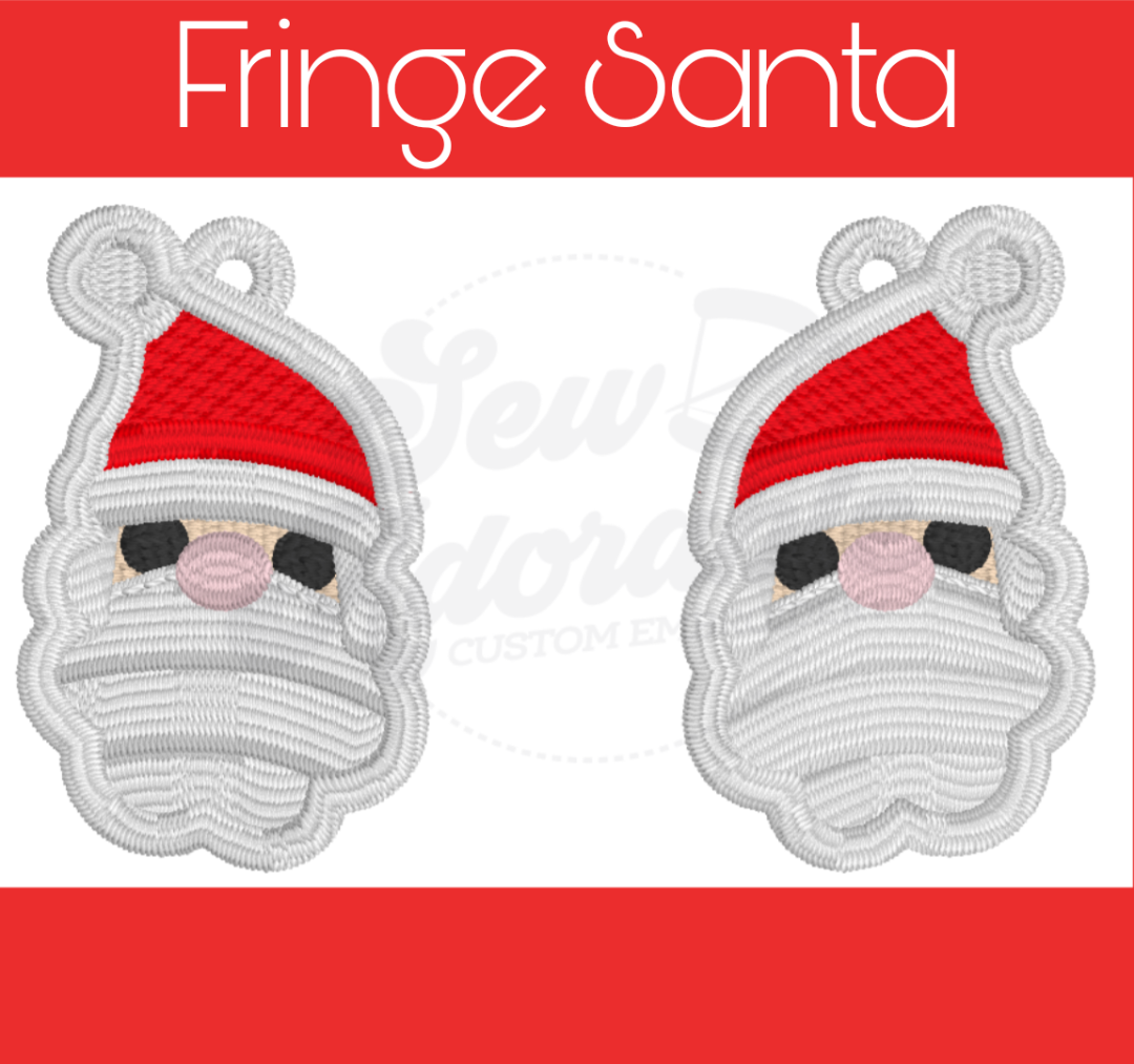 FSL Santa Earrings - 2 in 1