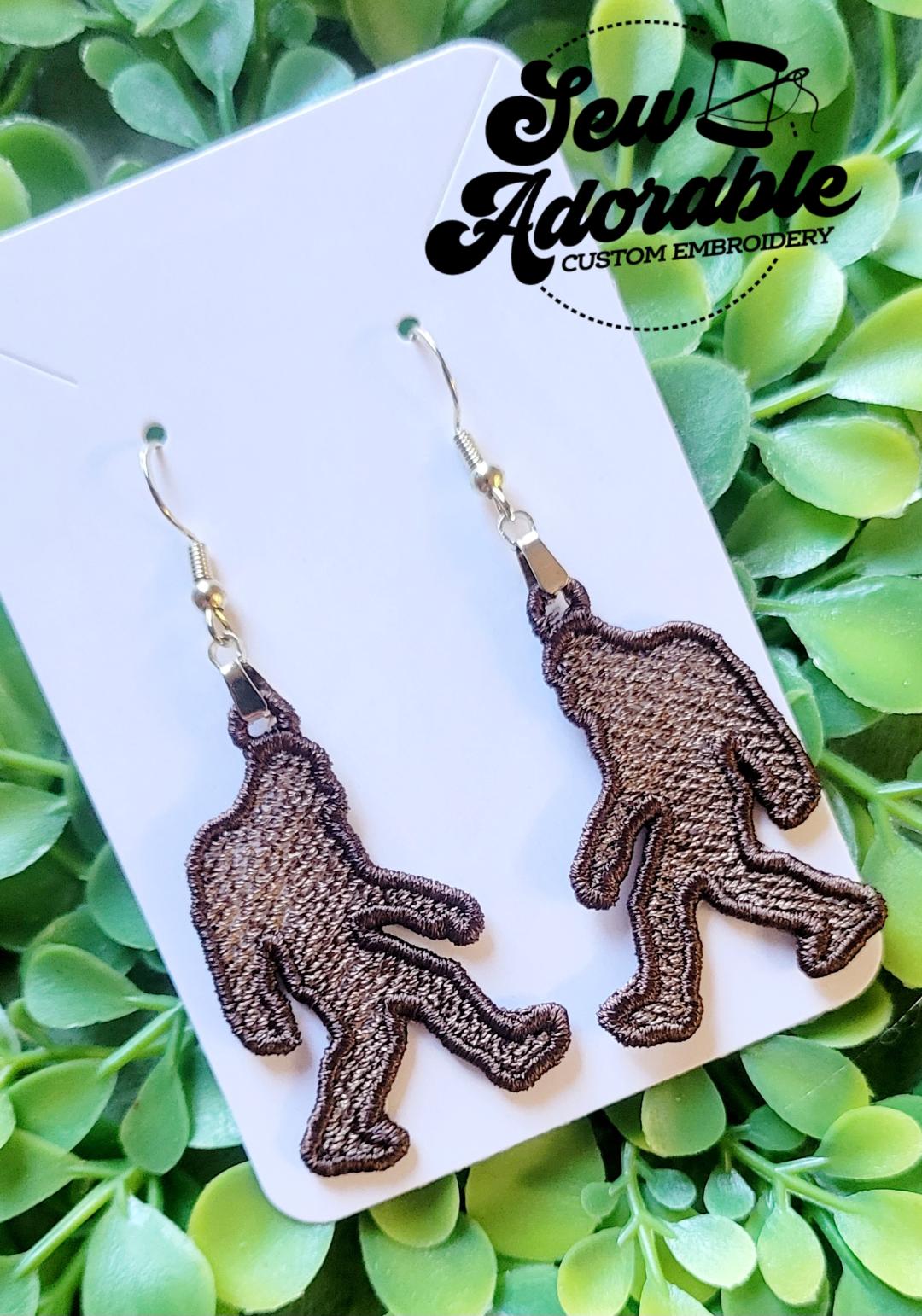 FSL Big Foot - Sasquatch Earrings