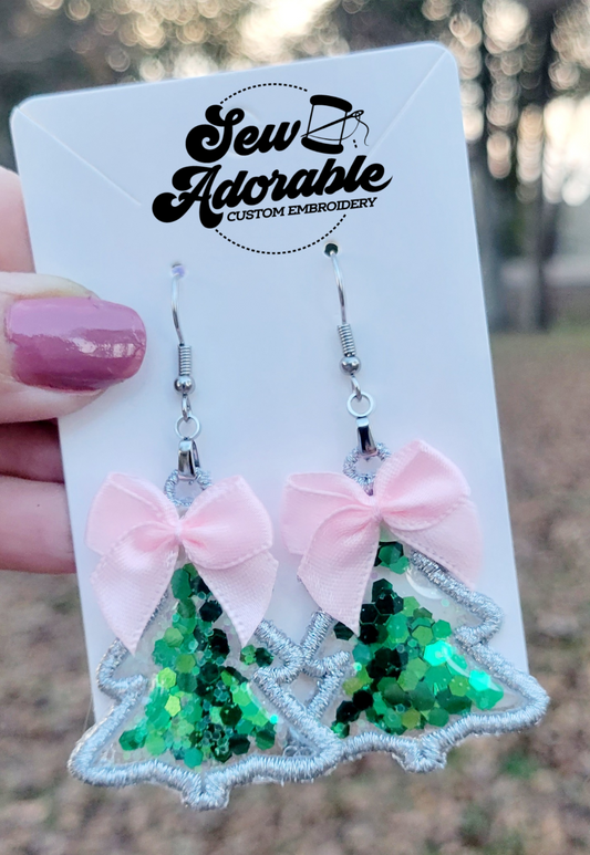 ITH Shaker Christmas Tree Earrings