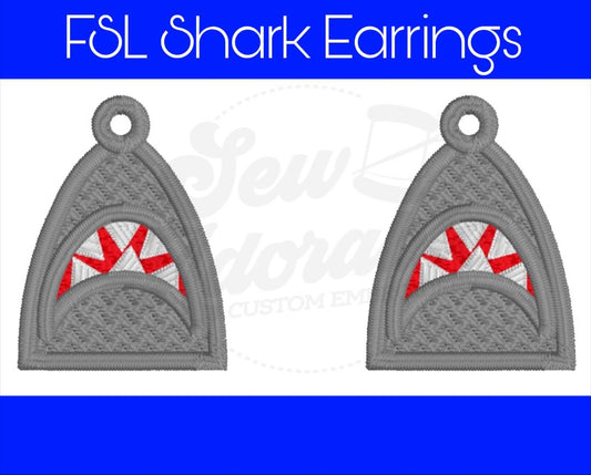 FSL Shark Earrings
