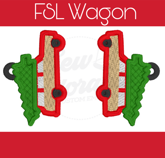 FSL Christmas Wagon Earrings - National Lampoon