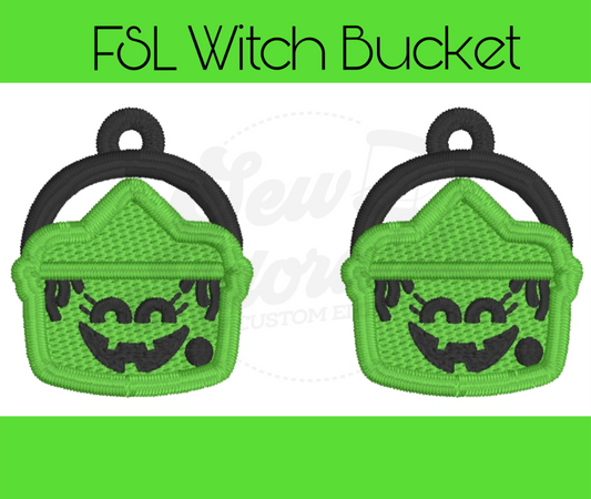 FSL Witch Boo Bucket Earrings