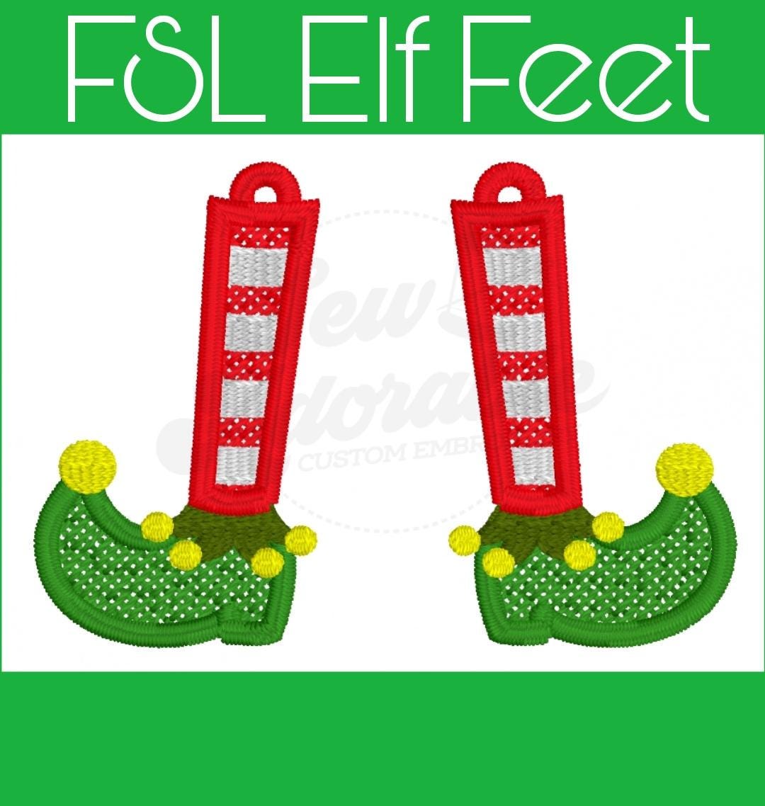 FSL Elf Earrings - Machine Embroidery - Freestanding Lace - Digital Design